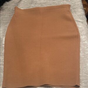 Express Camel Pencil Skirt